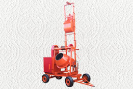 Concrete Mixture with Hopper and Lift